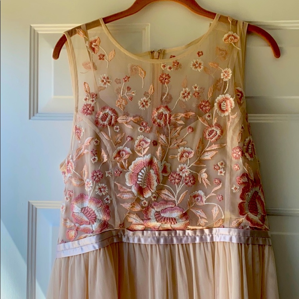 BHLDN blush tones dress